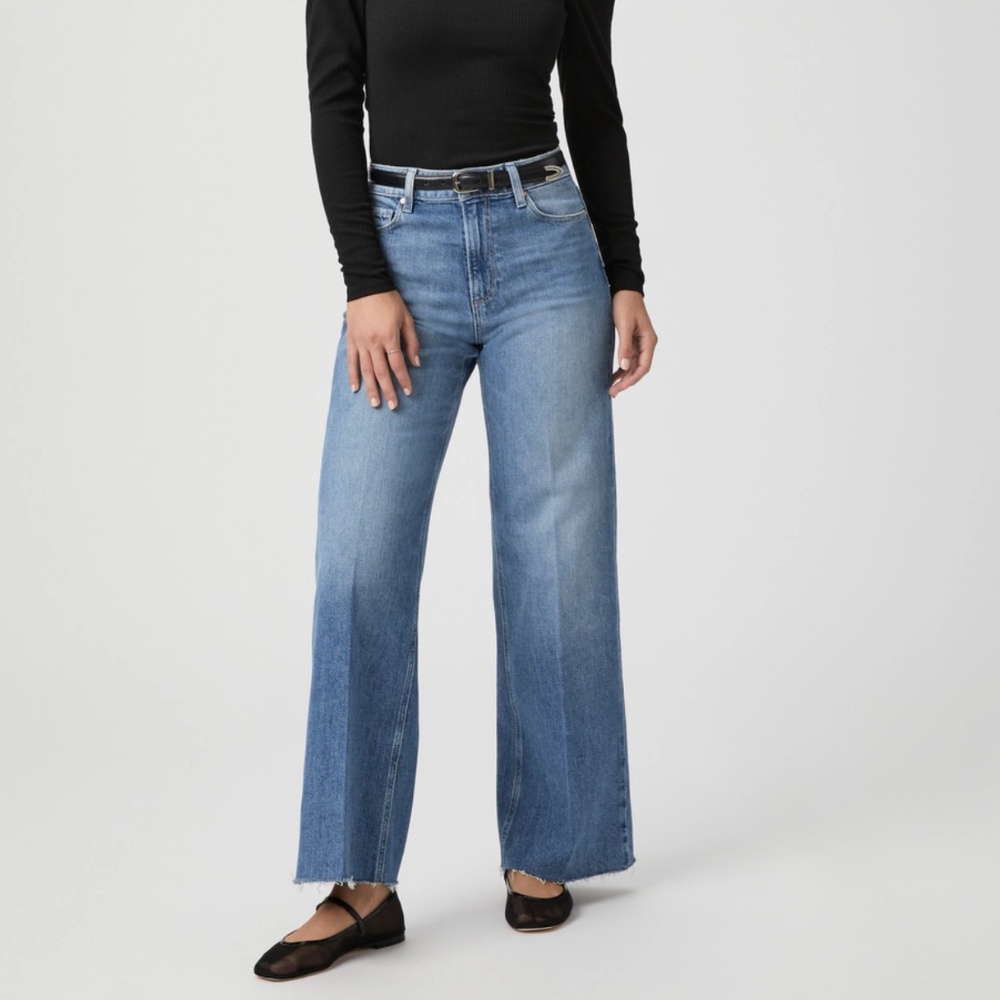 PAIGE Anessa 31" Wide Leg Jean - Size 28